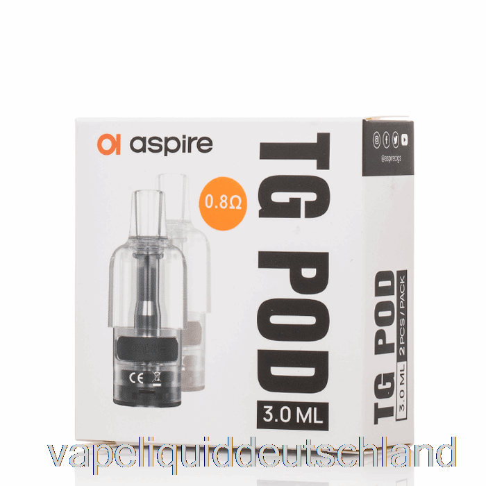 Aspire TG Ersatz-Pods 0,8 Ohm TG Pods Vape Liquid